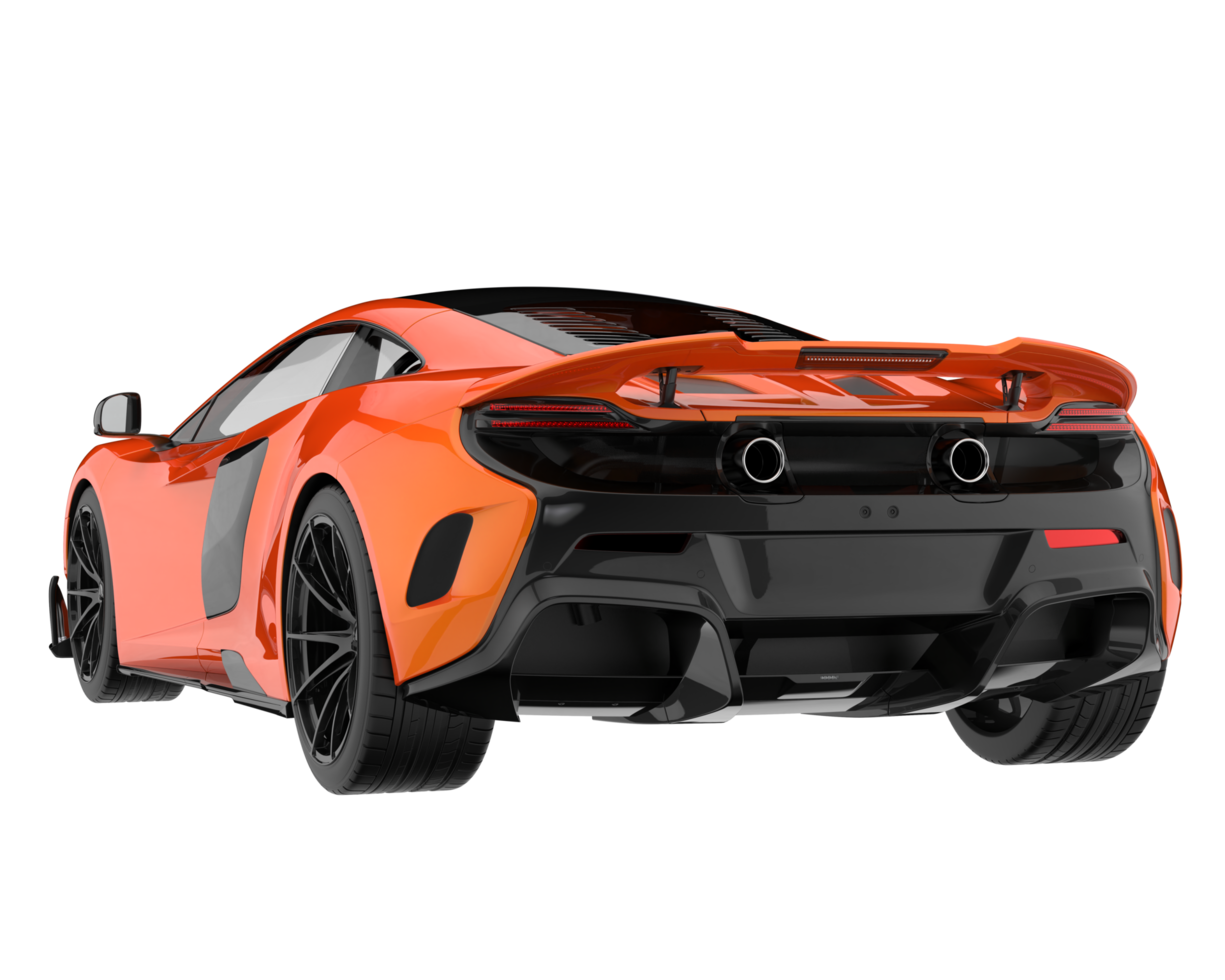 Sport car isolated on transparent background. 3d rendering - illustration png