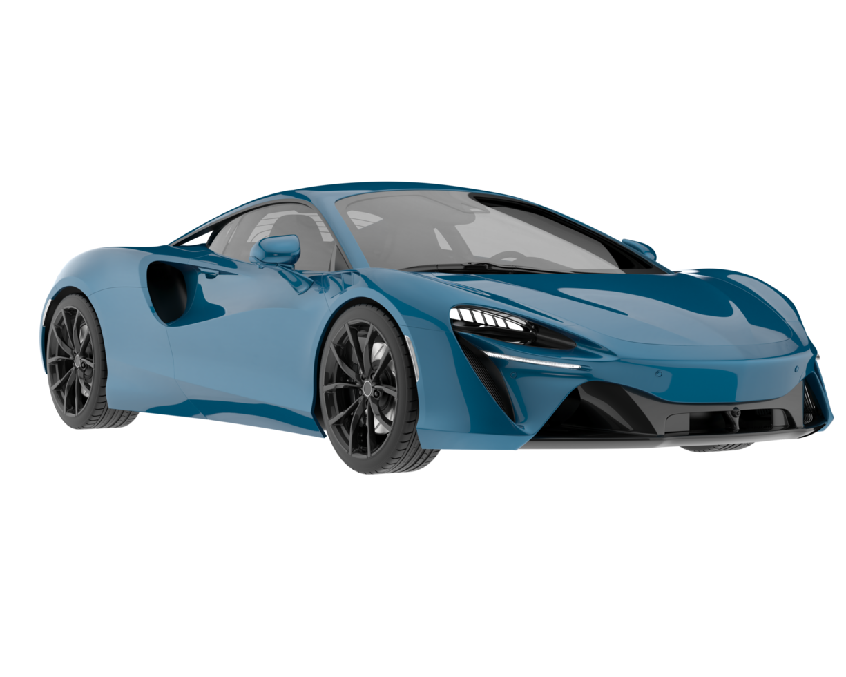 Sport car isolated on transparent background. 3d rendering - illustration png