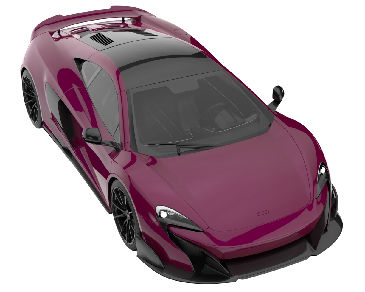 Sport car isolated on transparent background. 3d rendering - illustration png
