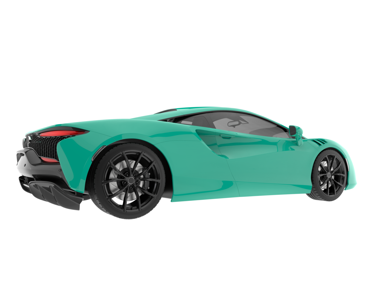 Sport car isolated on transparent background. 3d rendering - illustration png