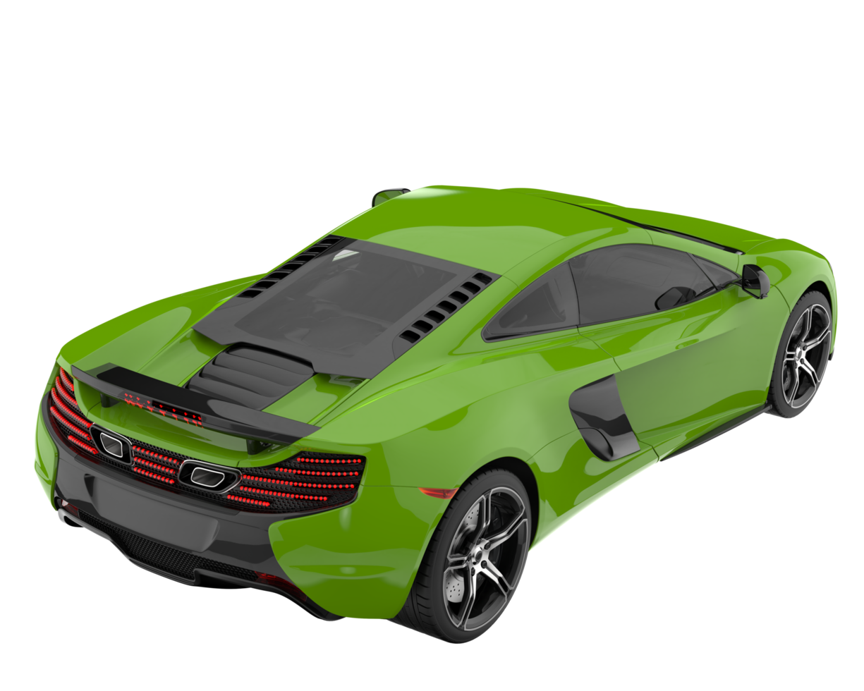 Sport car isolated on transparent background. 3d rendering - illustration png