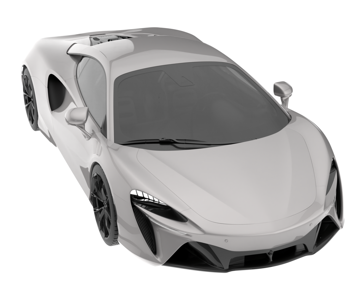 carro esporte isolado em fundo transparente. renderização 3D - ilustração png