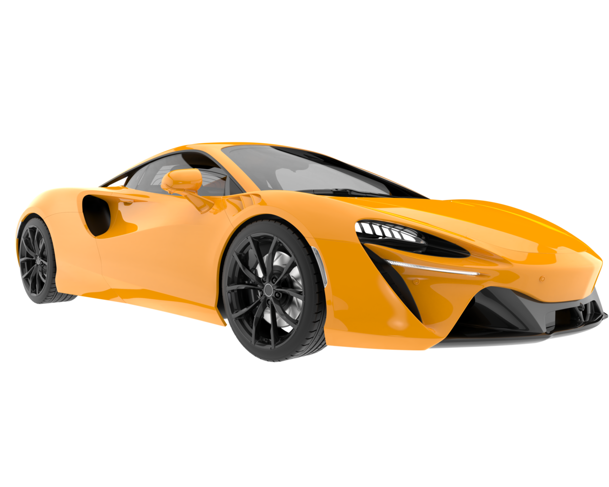 Sport car isolated on transparent background. 3d rendering - illustration png