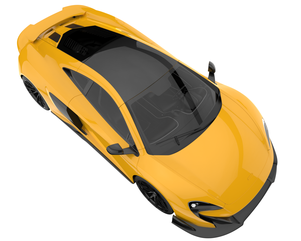 Sport car isolated on transparent background. 3d rendering - illustration png