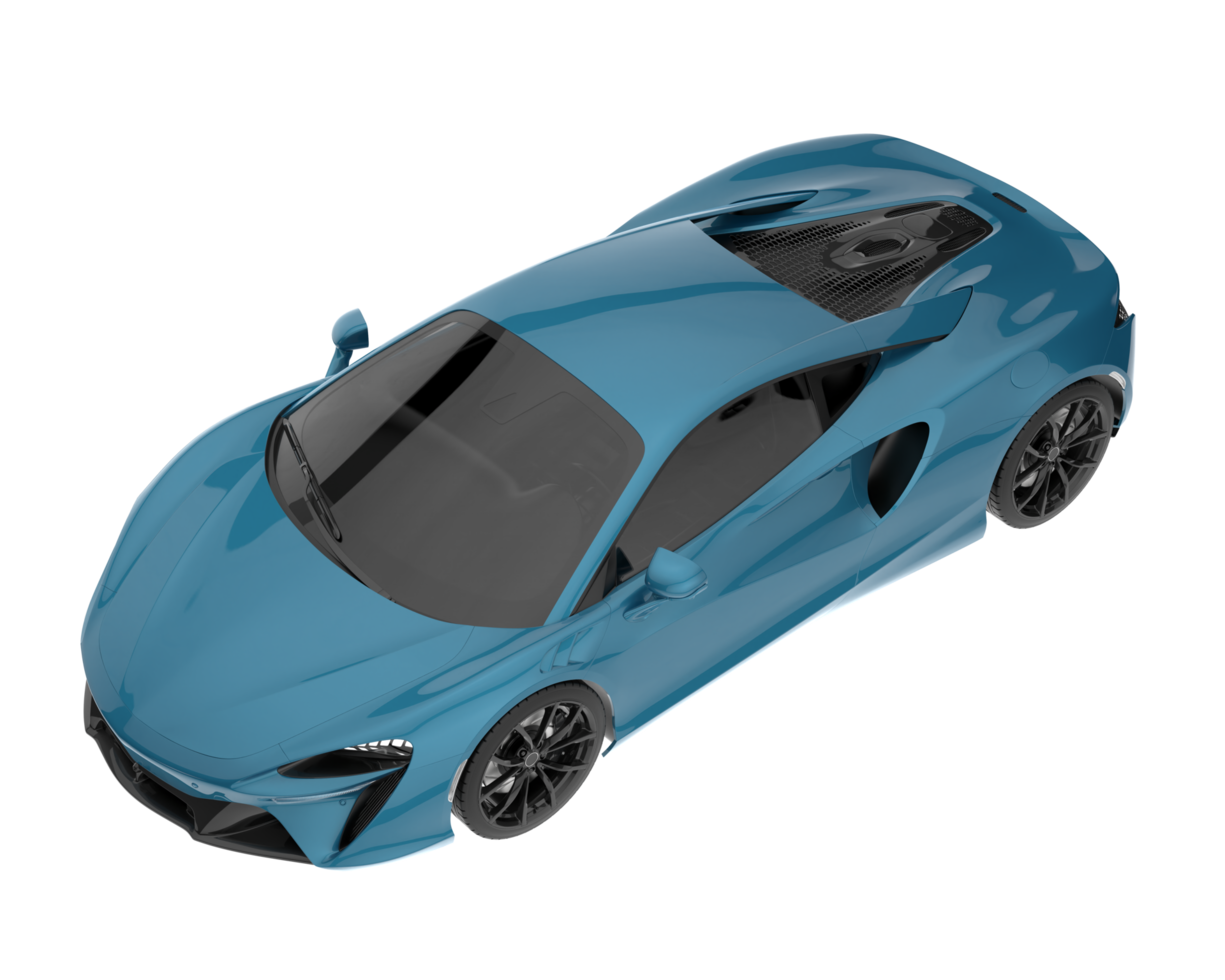 Sport car isolated on transparent background. 3d rendering - illustration png