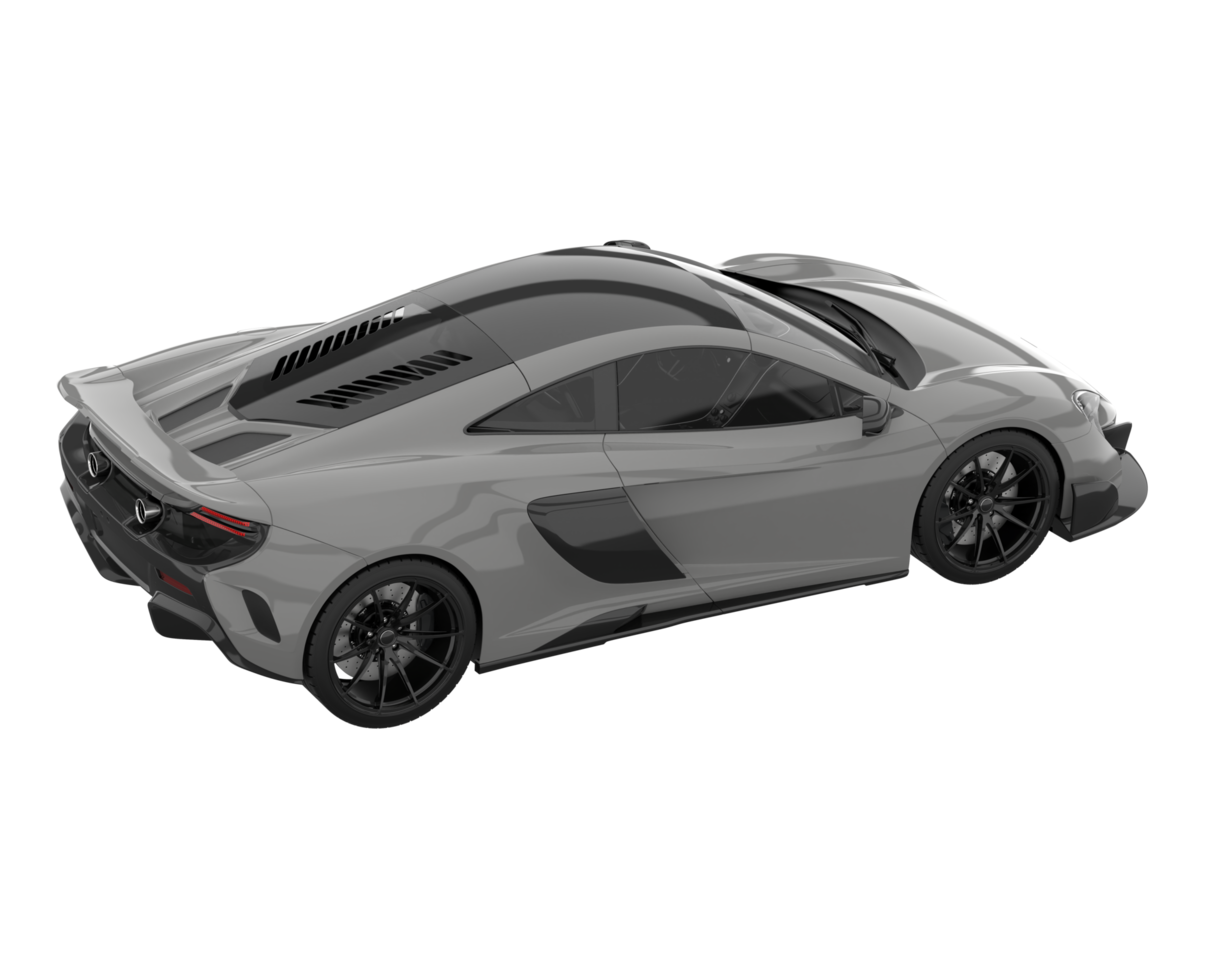 Sport car isolated on transparent background. 3d rendering - illustration png