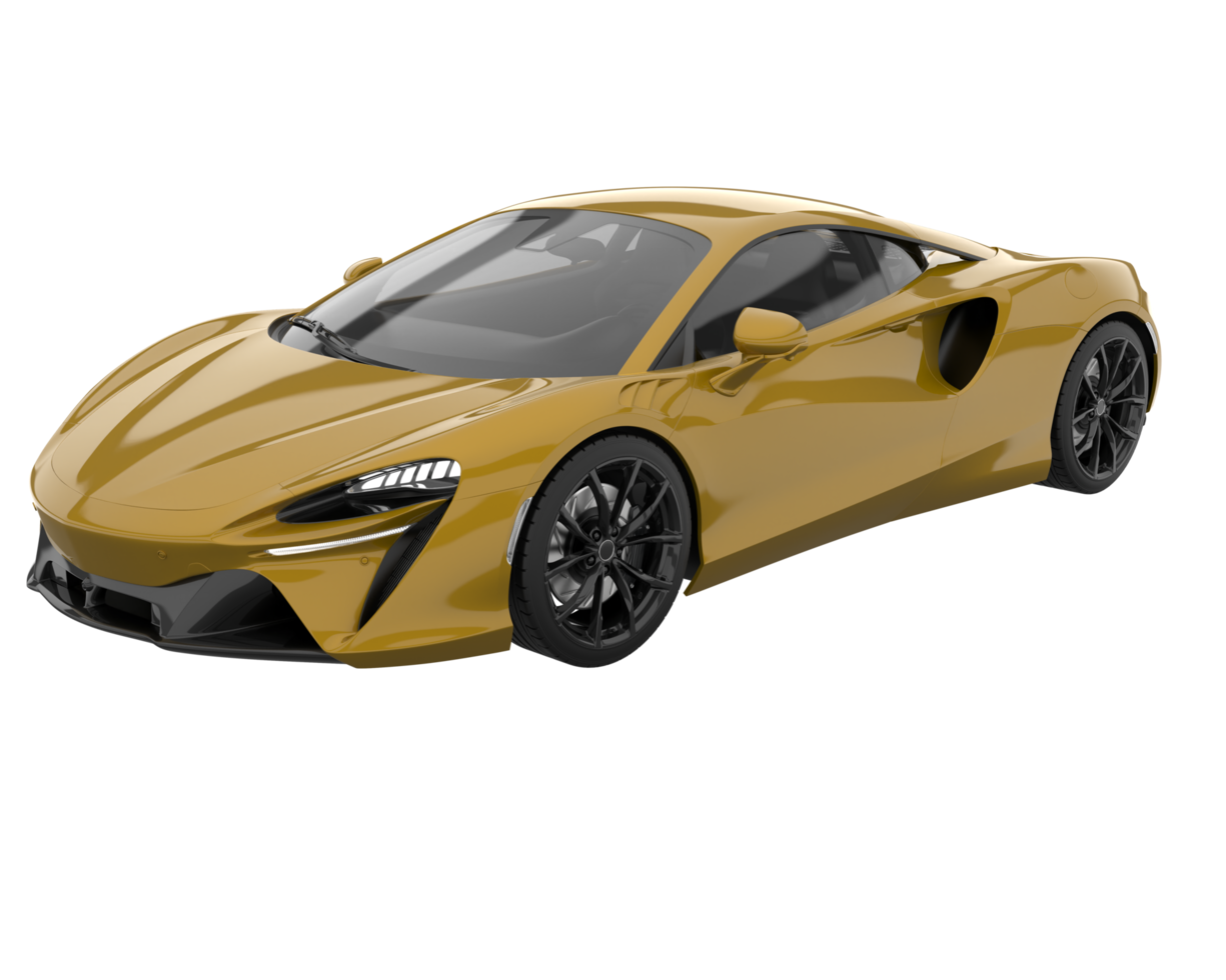 voiture de sport isolée sur fond transparent. rendu 3d - illustration png