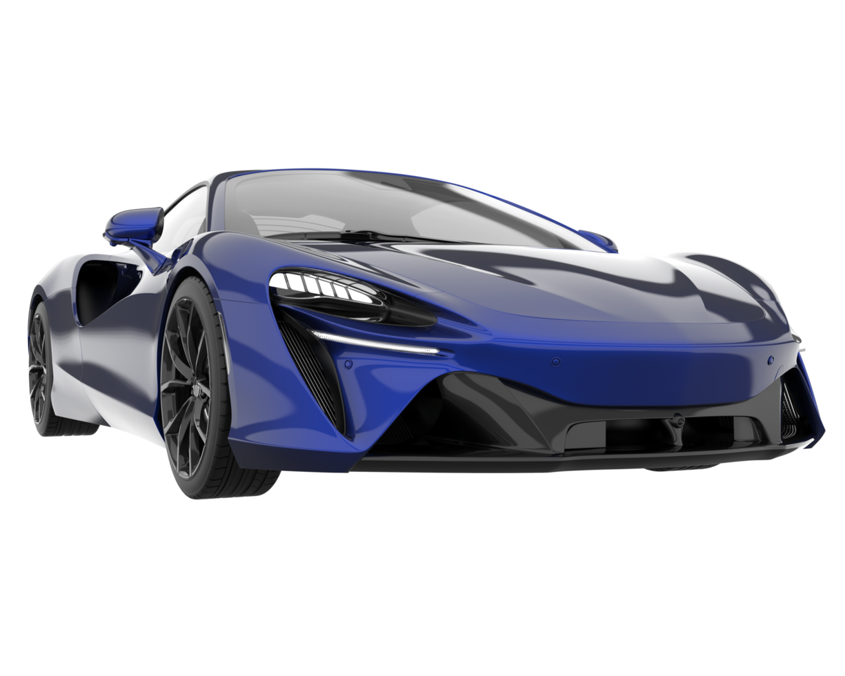 Sport car isolated on transparent background. 3d rendering - illustration png