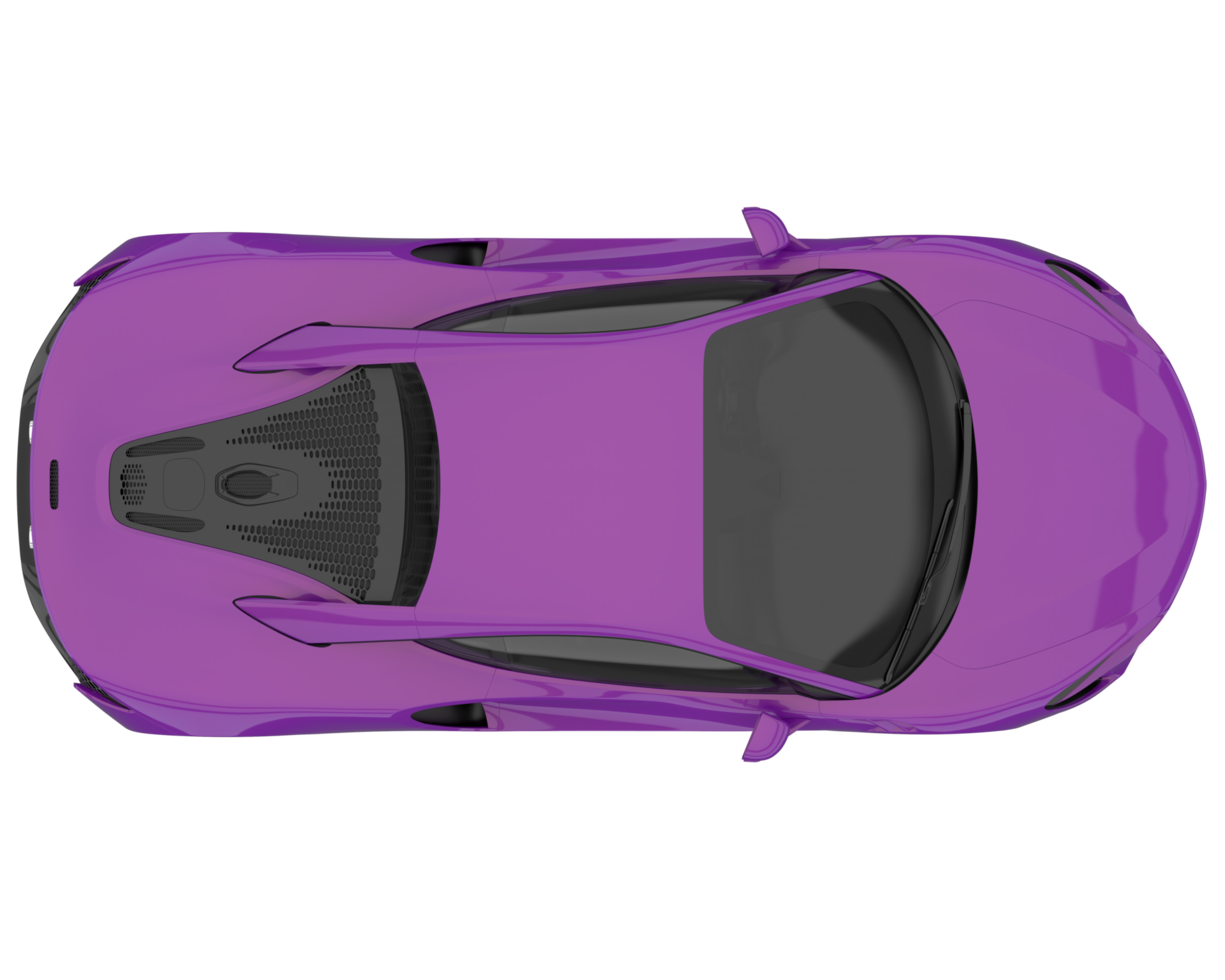Sport car isolated on transparent background. 3d rendering - illustration png