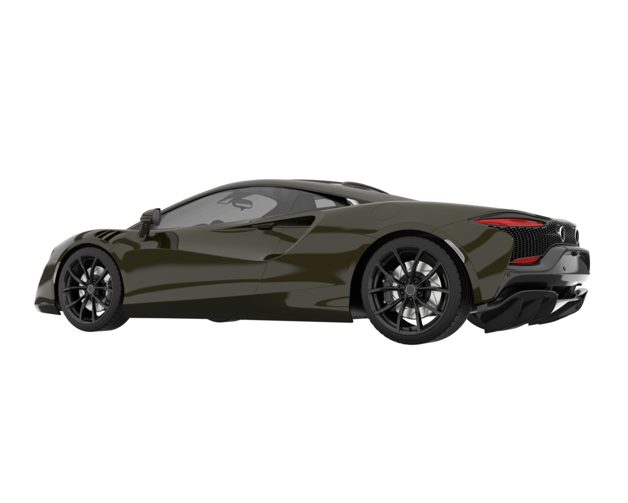 carro esporte isolado em fundo transparente. renderização 3D - ilustração png