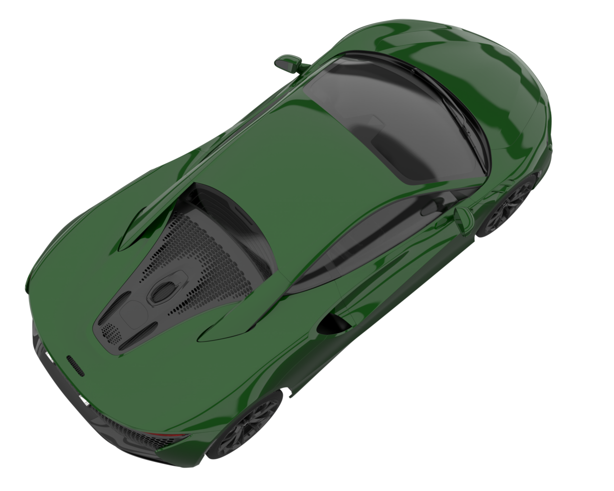 Sport car isolated on transparent background. 3d rendering - illustration png