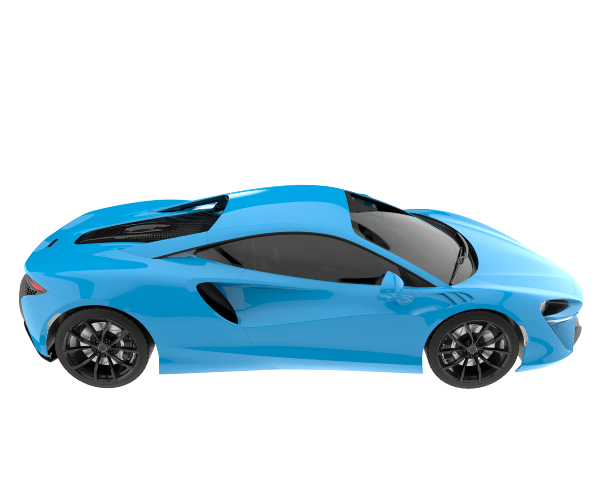Sport car isolated on transparent background. 3d rendering - illustration png