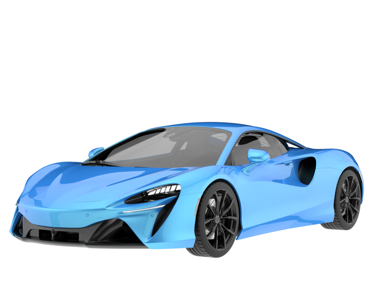 Sport car isolated on transparent background. 3d rendering - illustration png