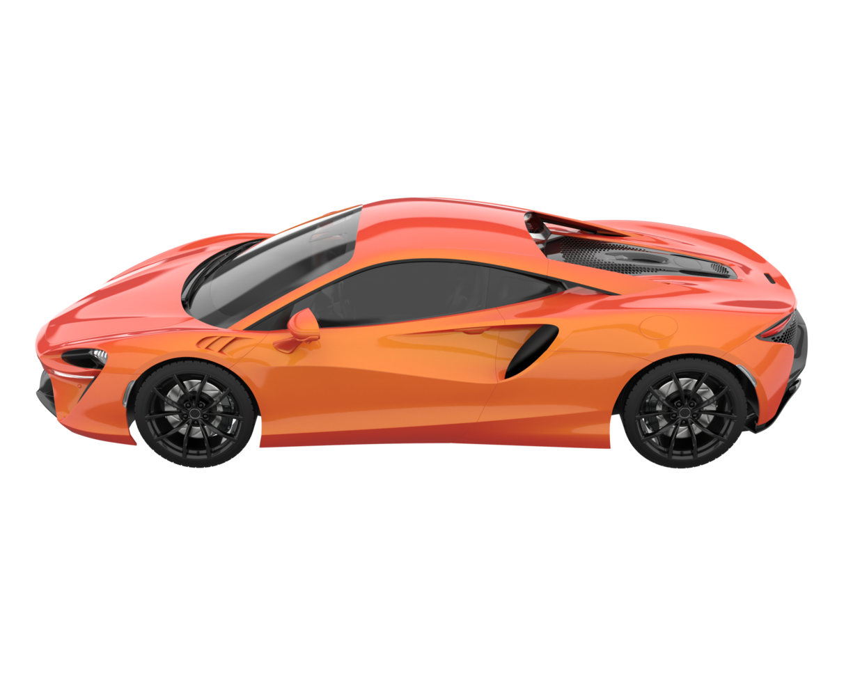Sport car isolated on transparent background. 3d rendering - illustration png