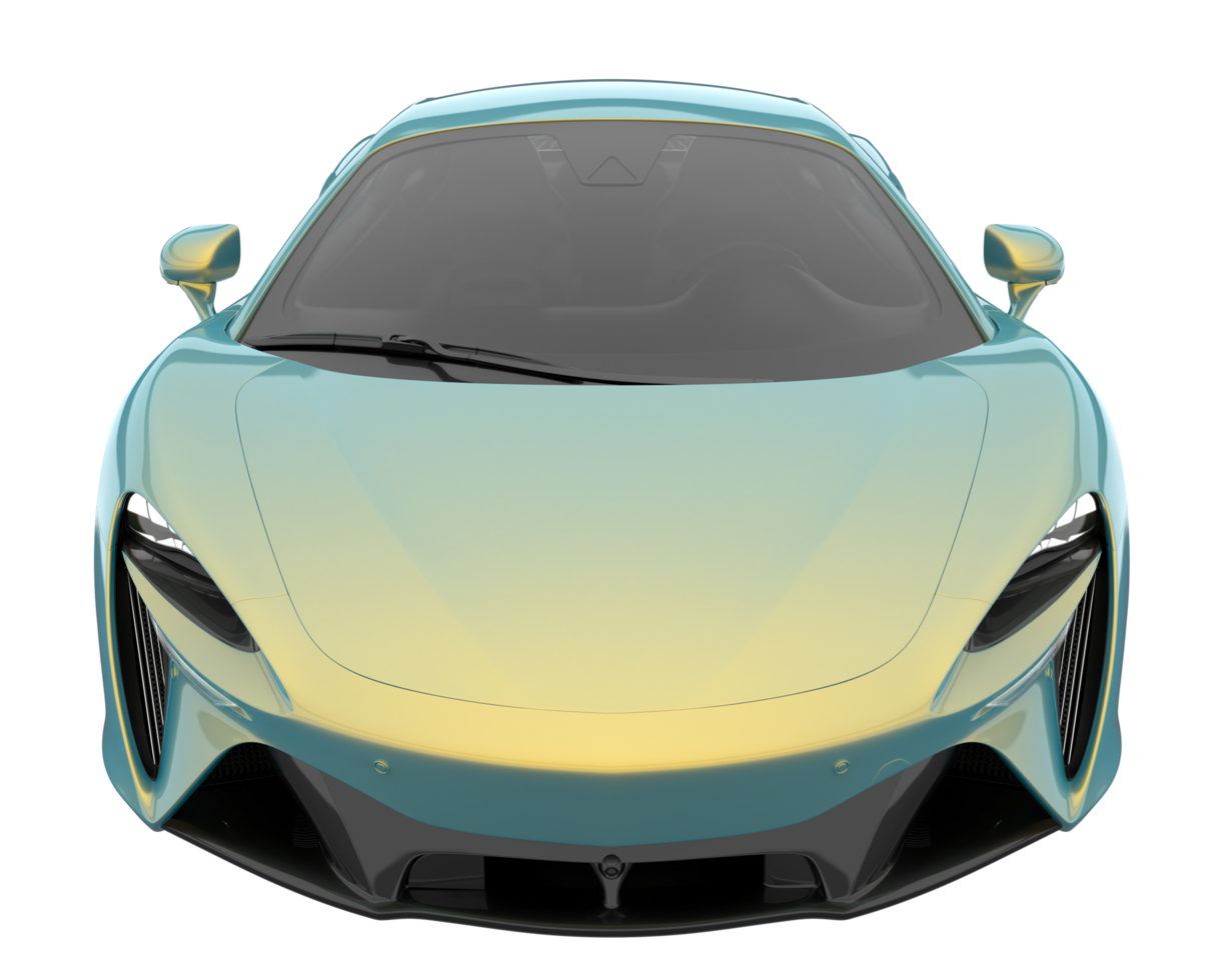 Sport car isolated on transparent background. 3d rendering - illustration png