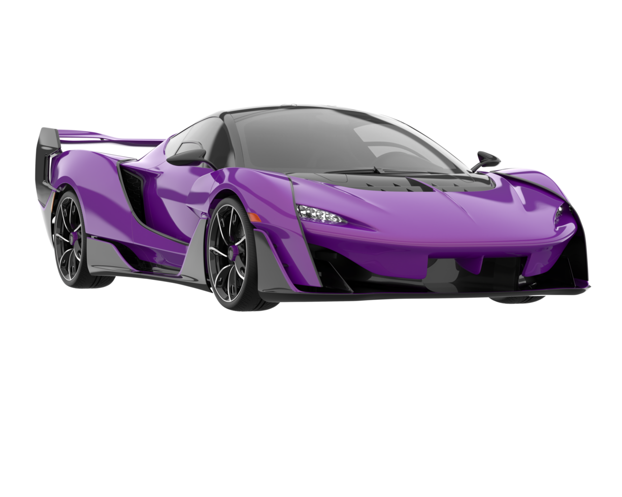 Sport car isolated on transparent background. 3d rendering - illustration png