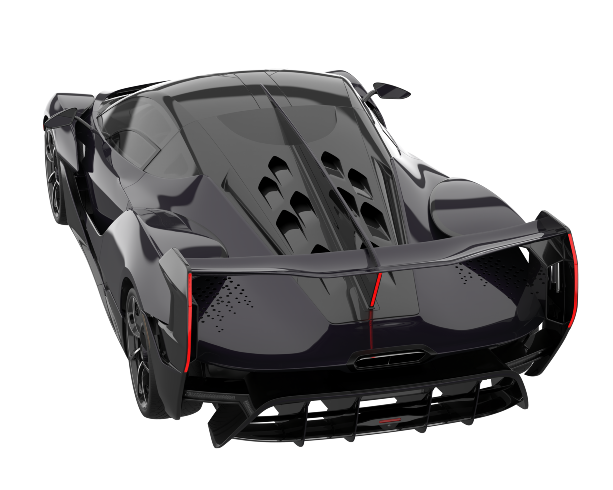 Sport car isolated on transparent background. 3d rendering - illustration png