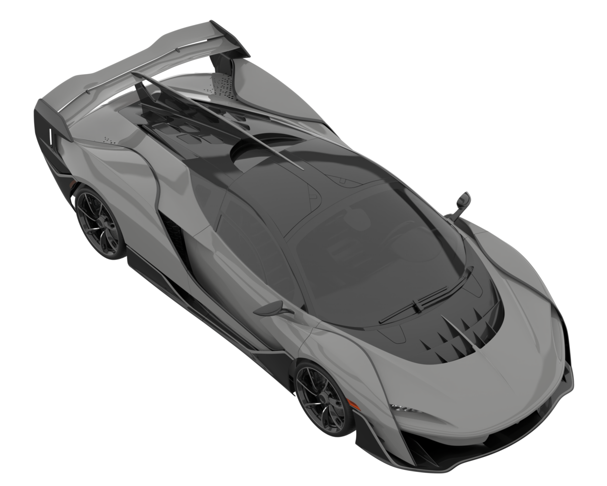 Sport car isolated on transparent background. 3d rendering - illustration png