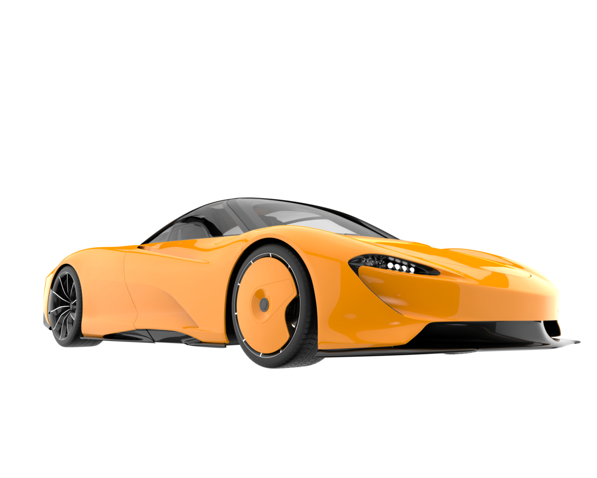 Sport car isolated on transparent background. 3d rendering - illustration png