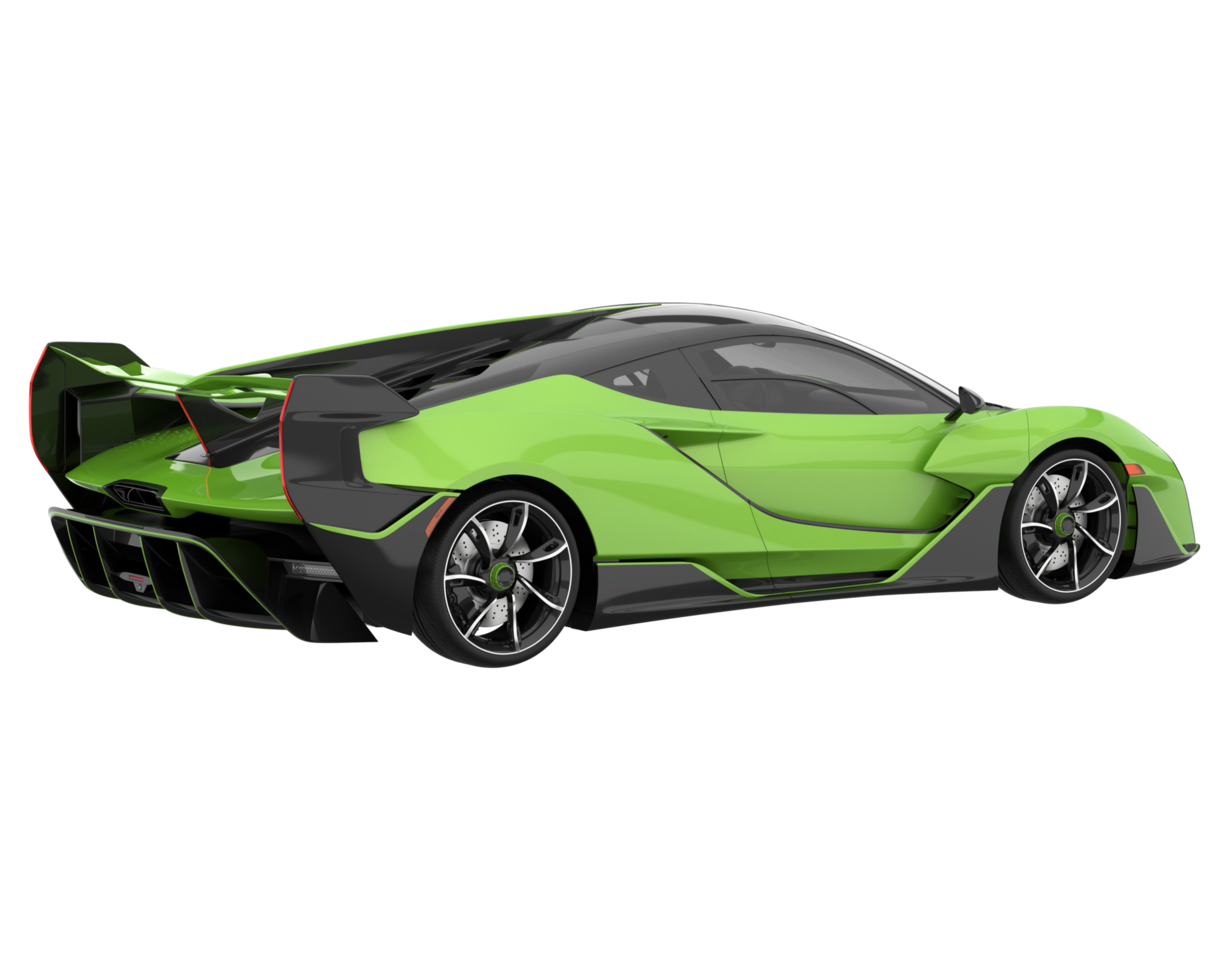 Sport car isolated on transparent background. 3d rendering - illustration png