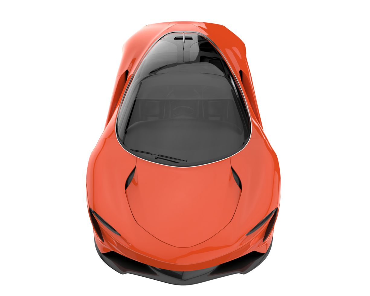 Sport car isolated on transparent background. 3d rendering - illustration png