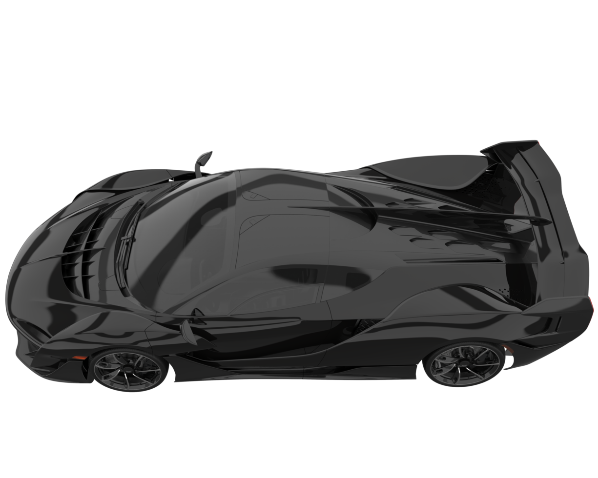 Sport car isolated on transparent background. 3d rendering - illustration png