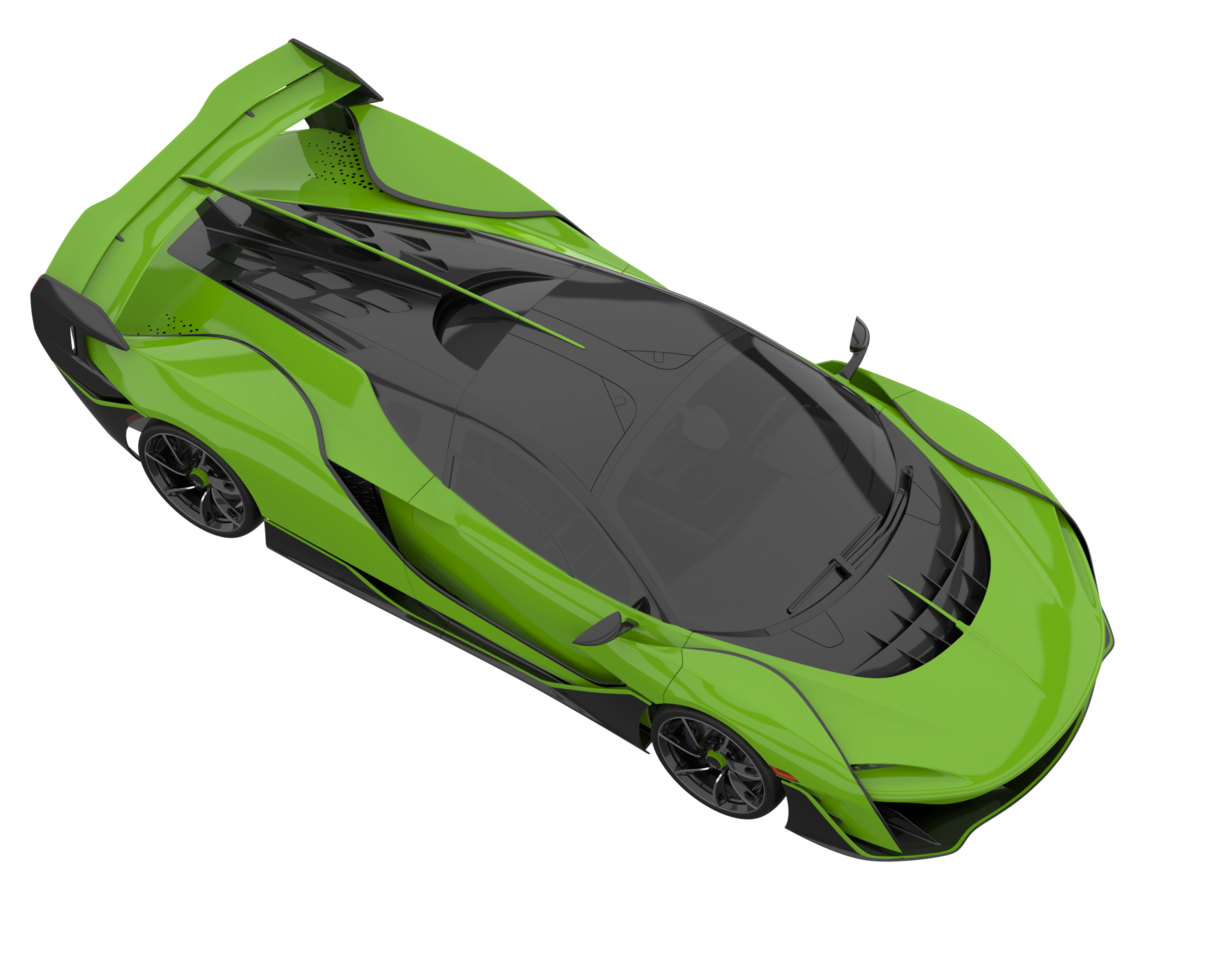 Sport car isolated on transparent background. 3d rendering - illustration png