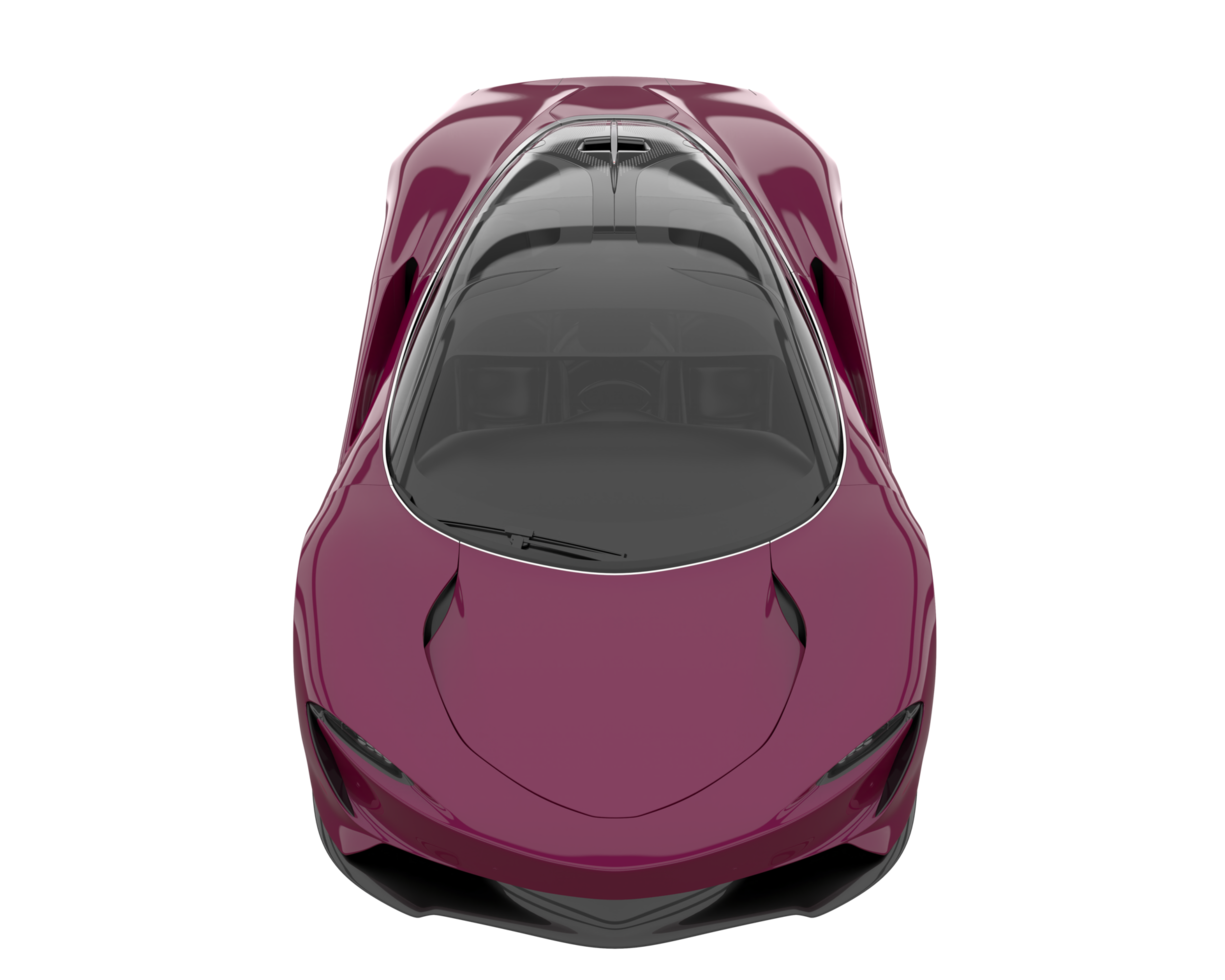 Sport car isolated on transparent background. 3d rendering - illustration png