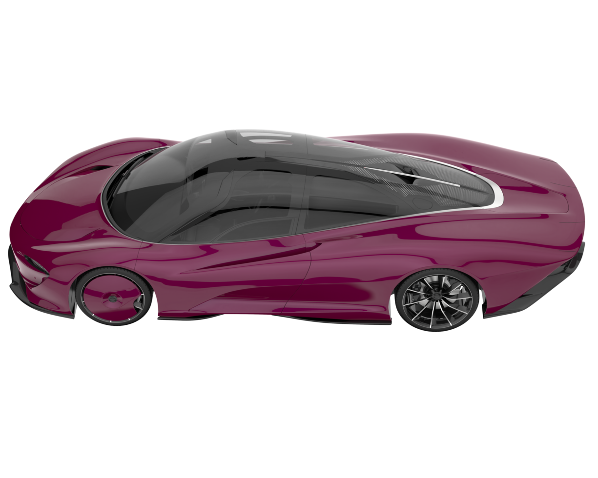 Sport car isolated on transparent background. 3d rendering - illustration png