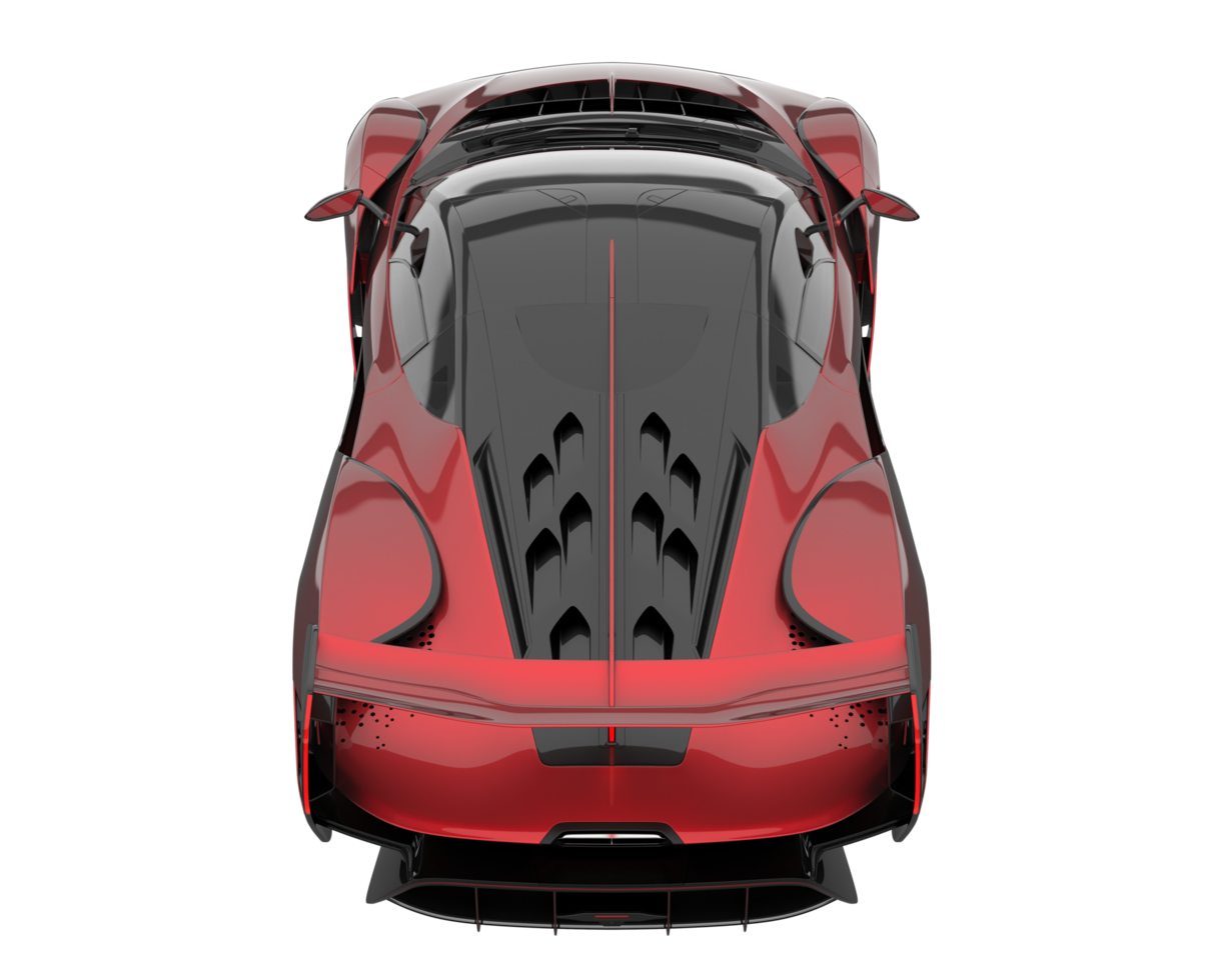 Sport car isolated on transparent background. 3d rendering - illustration png