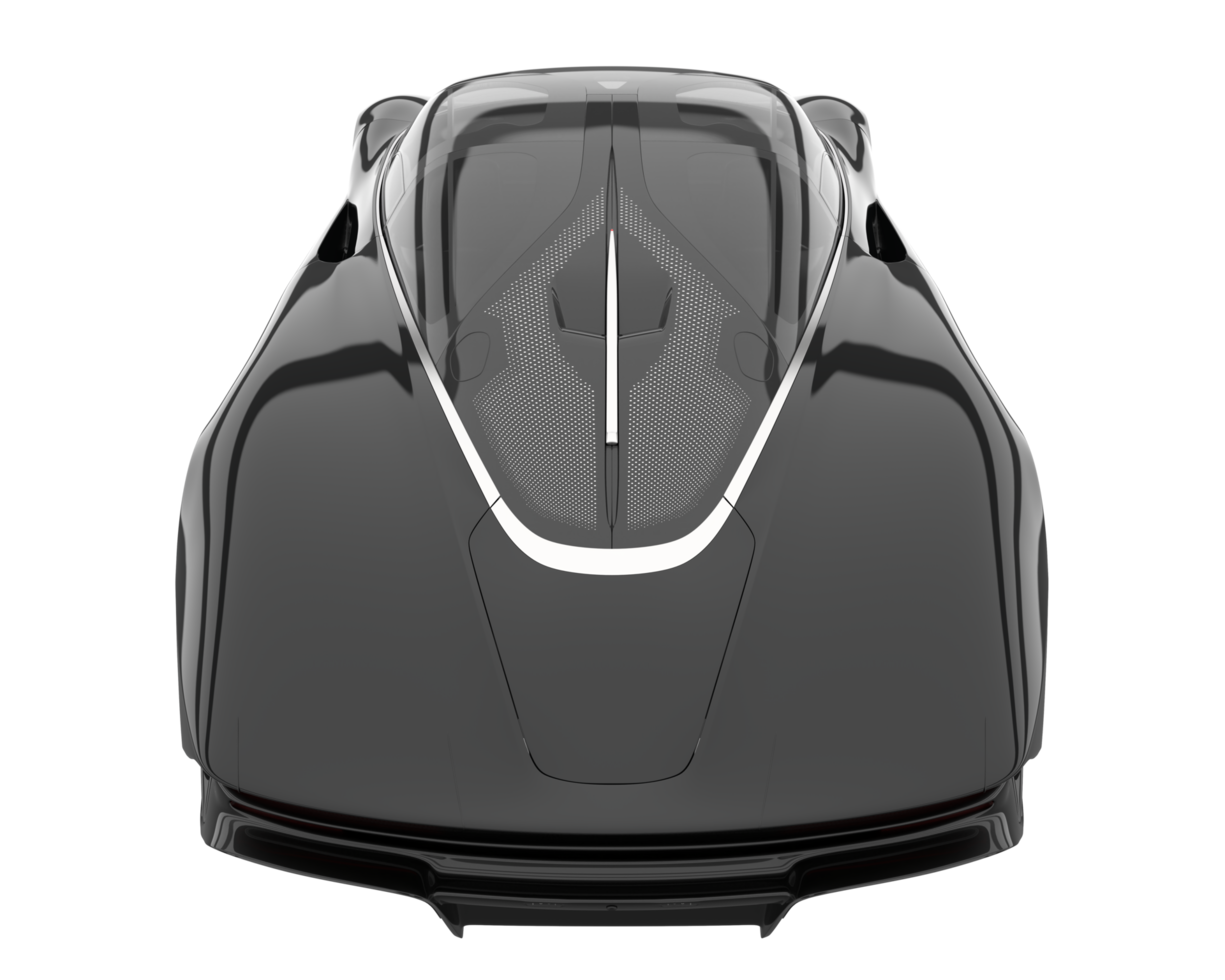 Sport car isolated on transparent background. 3d rendering - illustration png
