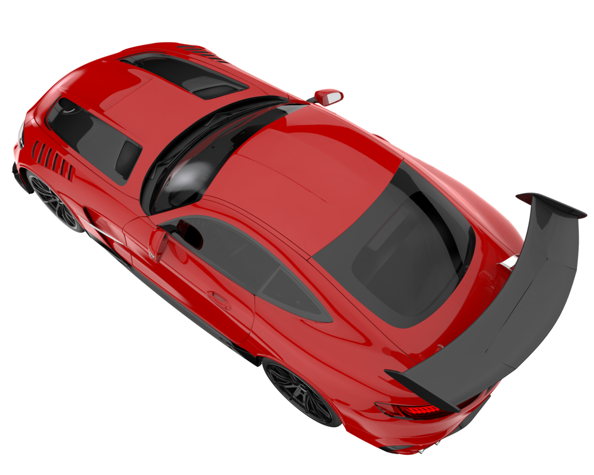Sport car isolated on transparent background. 3d rendering - illustration png