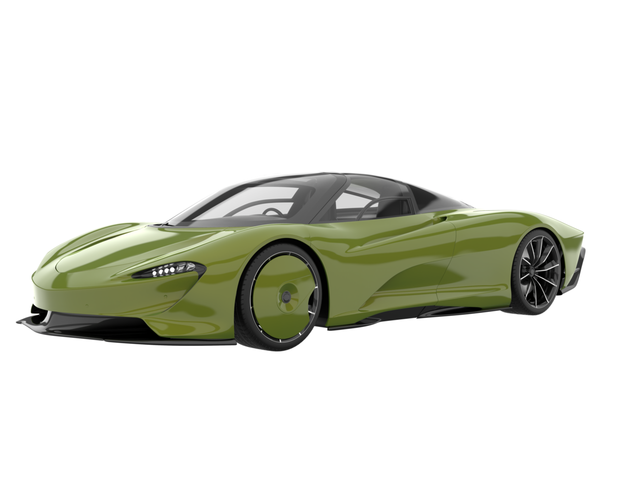 Sport car isolated on transparent background. 3d rendering - illustration png