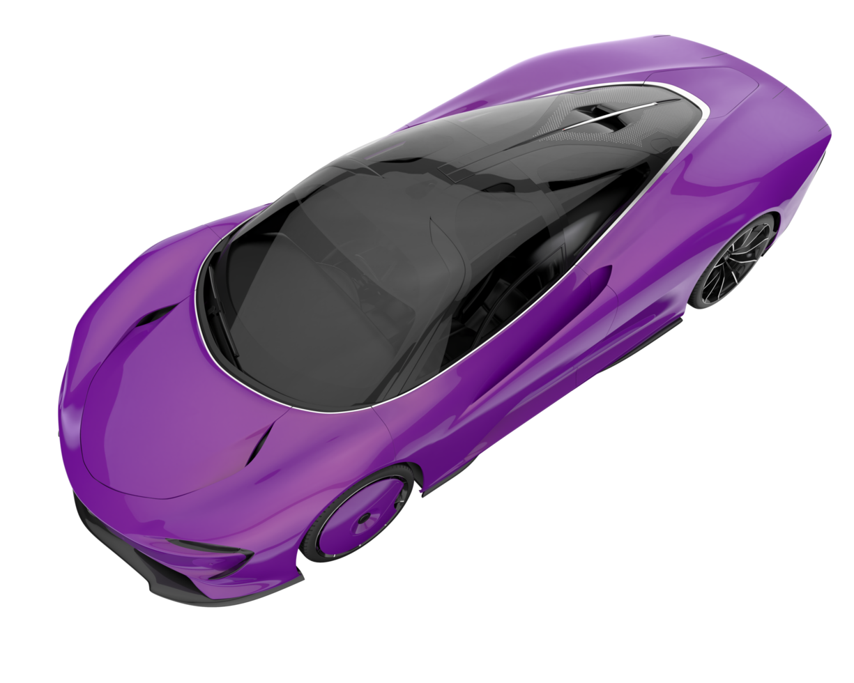 Sport car isolated on transparent background. 3d rendering - illustration png