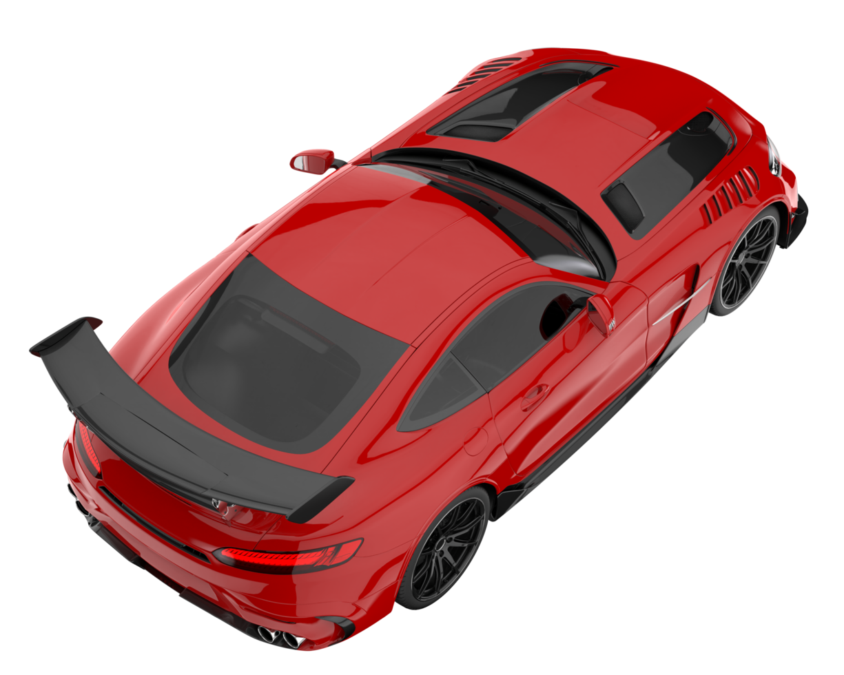 Sport car isolated on transparent background. 3d rendering - illustration png