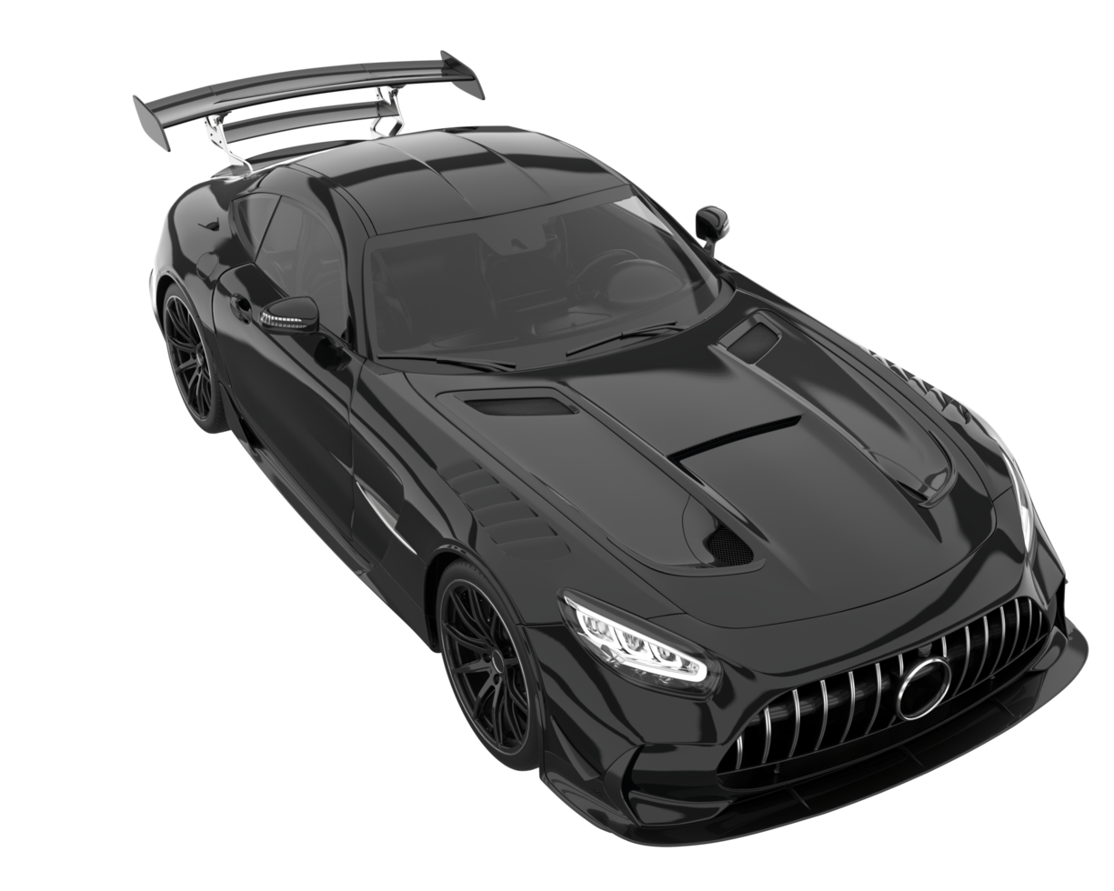 Sport car isolated on transparent background. 3d rendering - illustration png