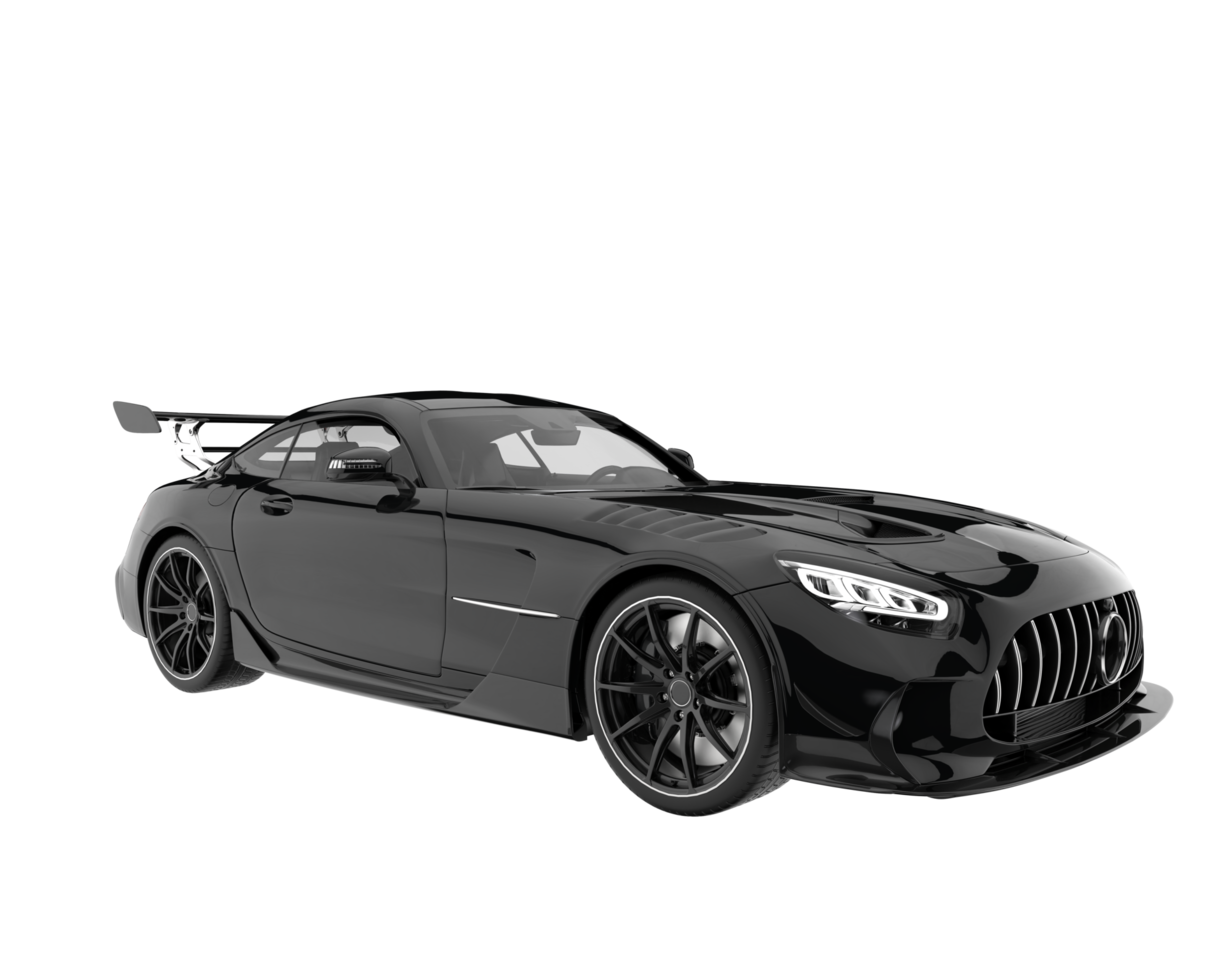 Sport car isolated on transparent background. 3d rendering - illustration png
