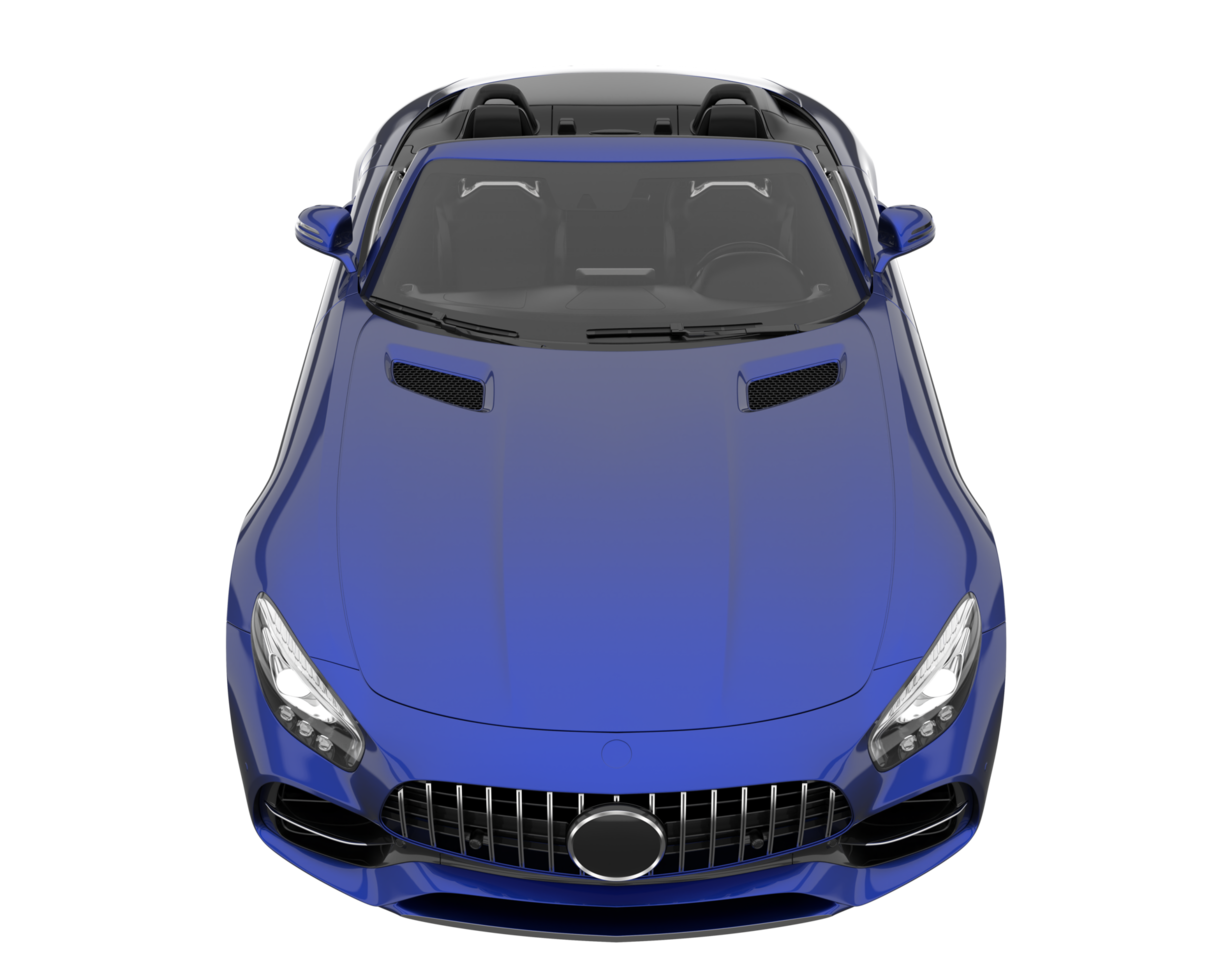 Sport car isolated on transparent background. 3d rendering - illustration png