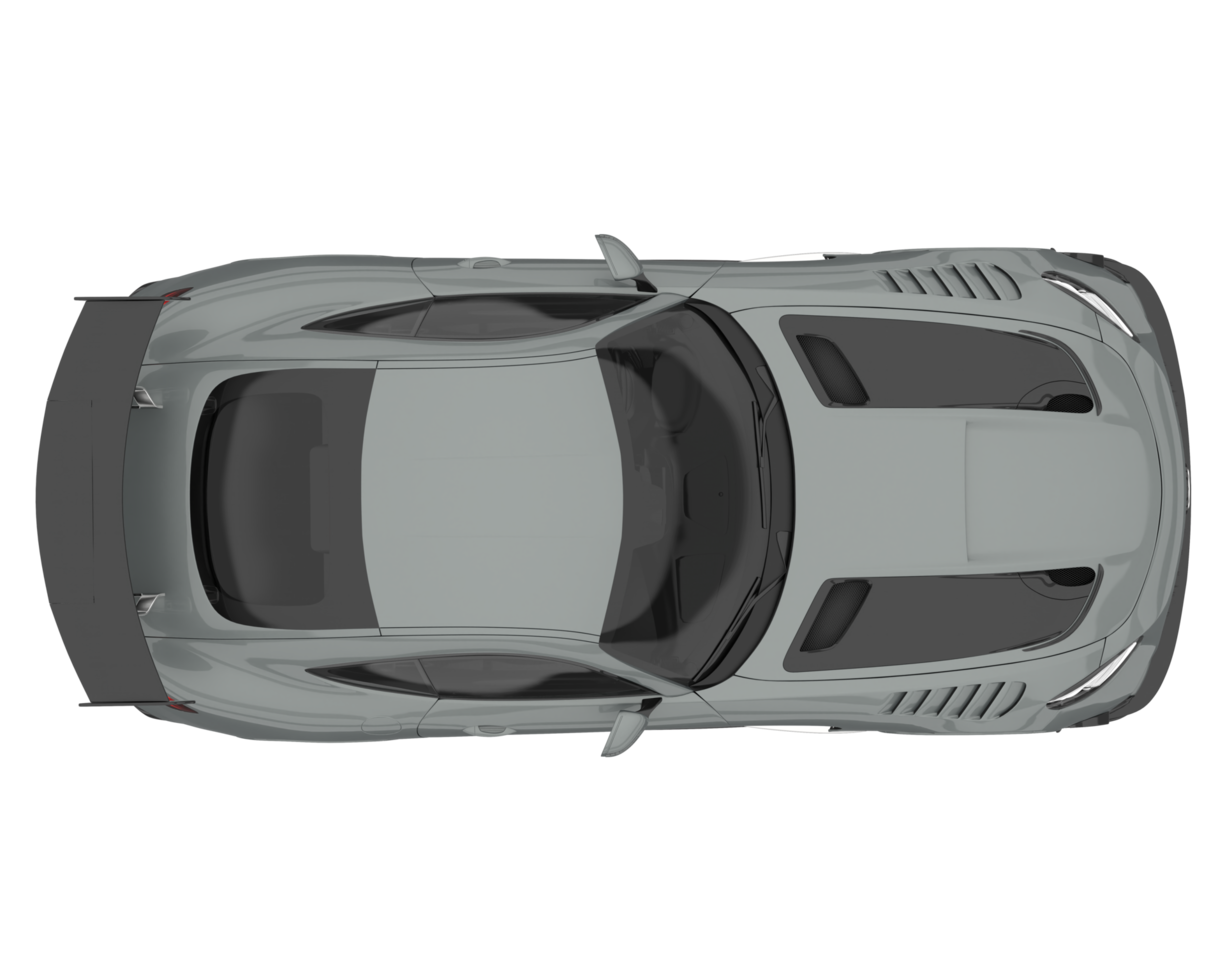 voiture de sport isolée sur fond transparent. rendu 3d - illustration png