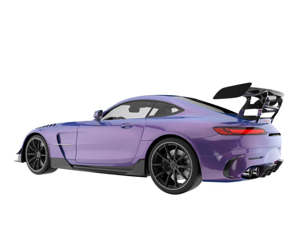 Sport car isolated on transparent background. 3d rendering - illustration png