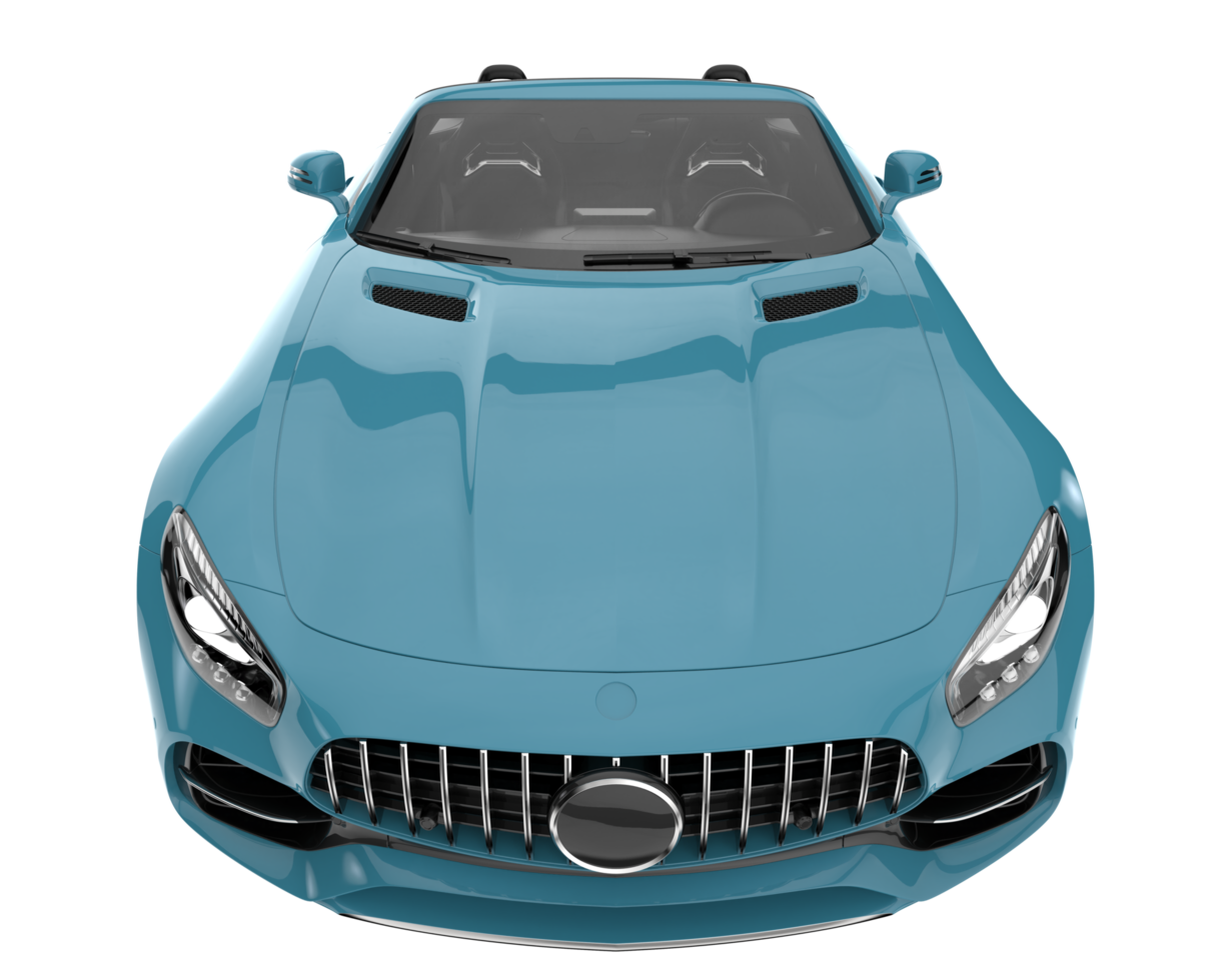 Sport car isolated on transparent background. 3d rendering - illustration png