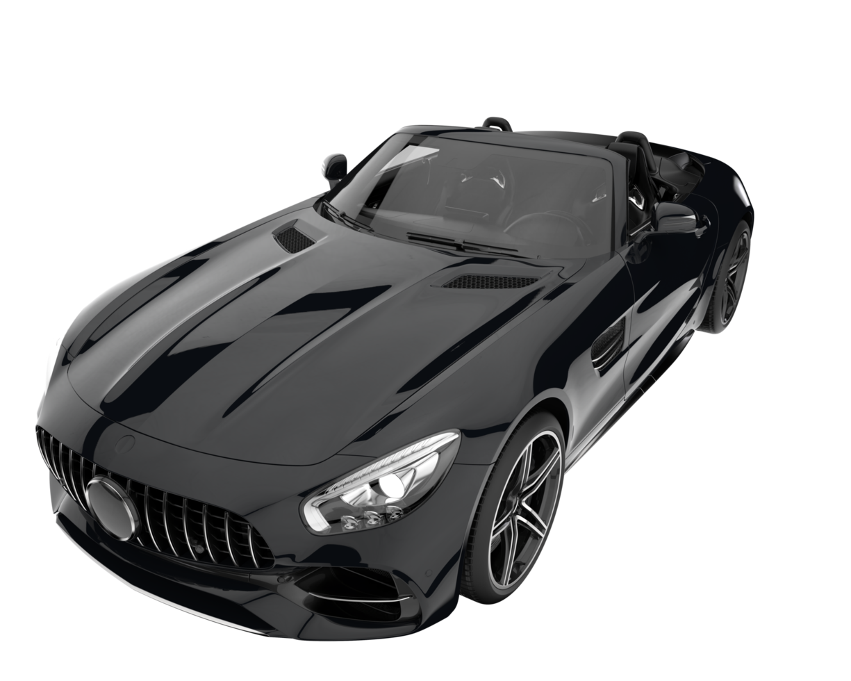 Sport car isolated on transparent background. 3d rendering - illustration png