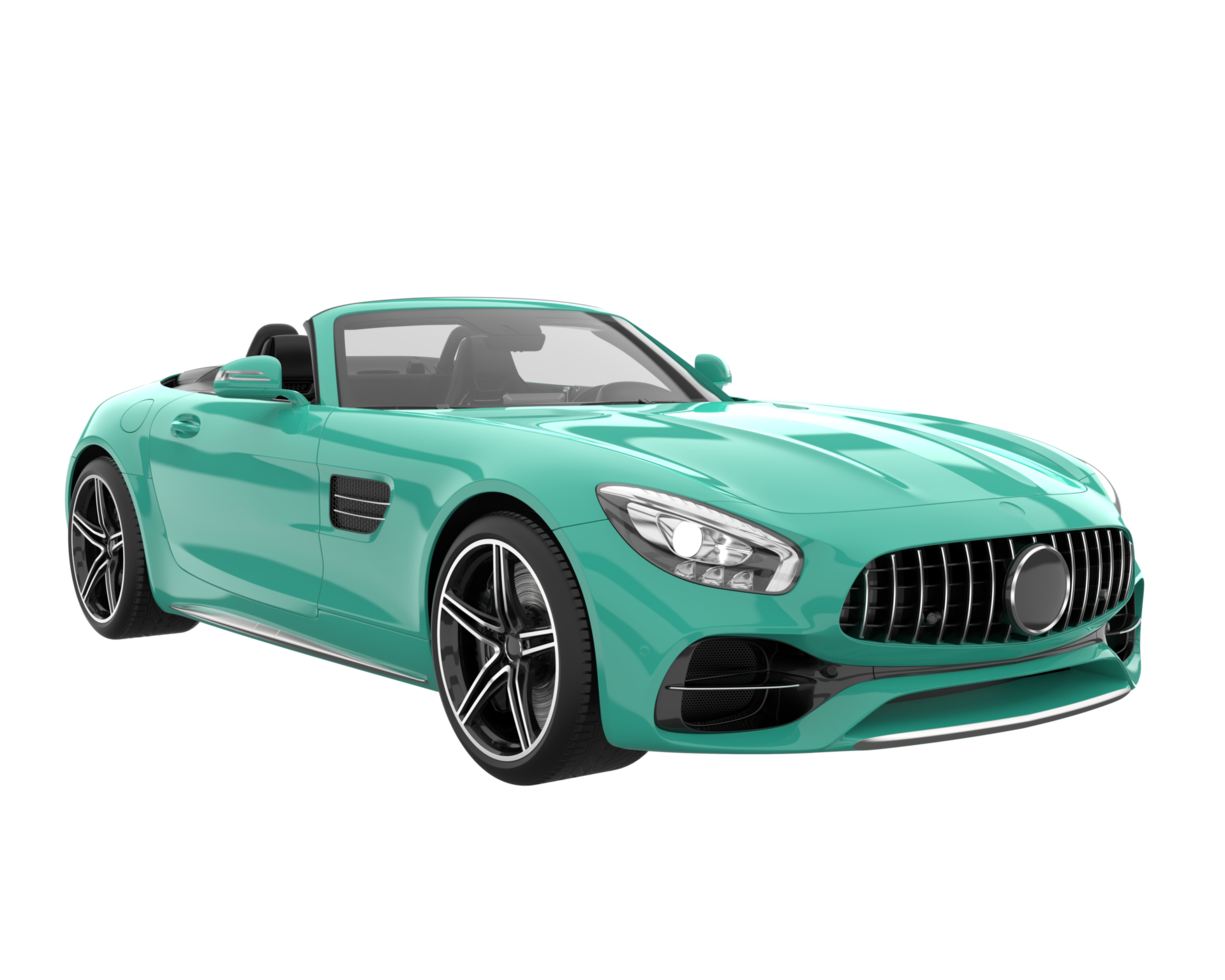 Sport car isolated on transparent background. 3d rendering - illustration png