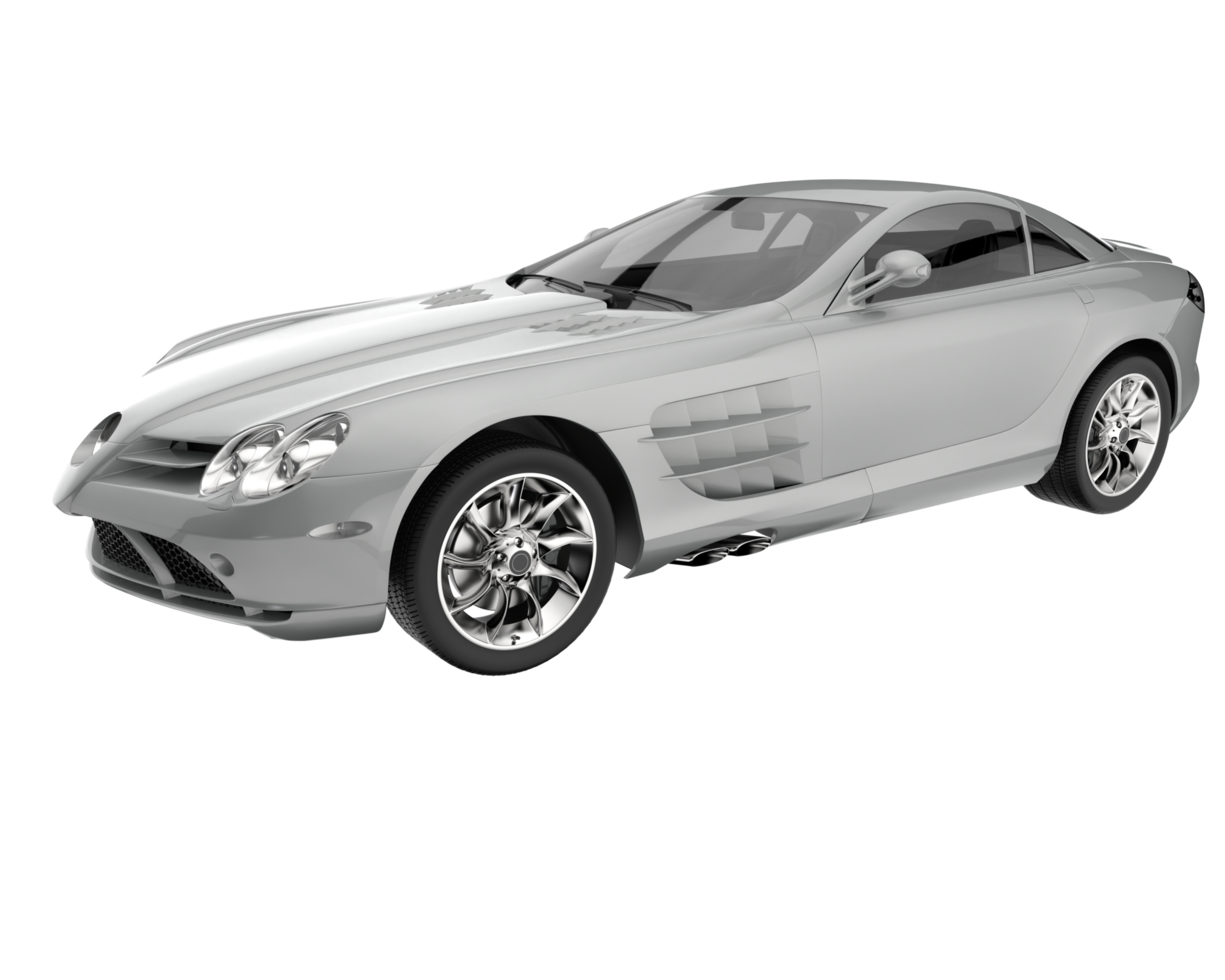 Sport car isolated on transparent background. 3d rendering - illustration png