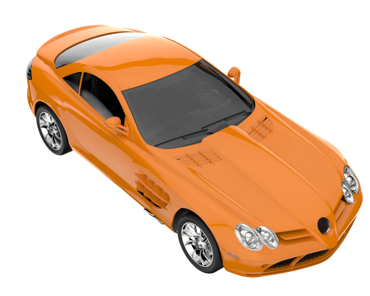 Sport car isolated on transparent background. 3d rendering - illustration png