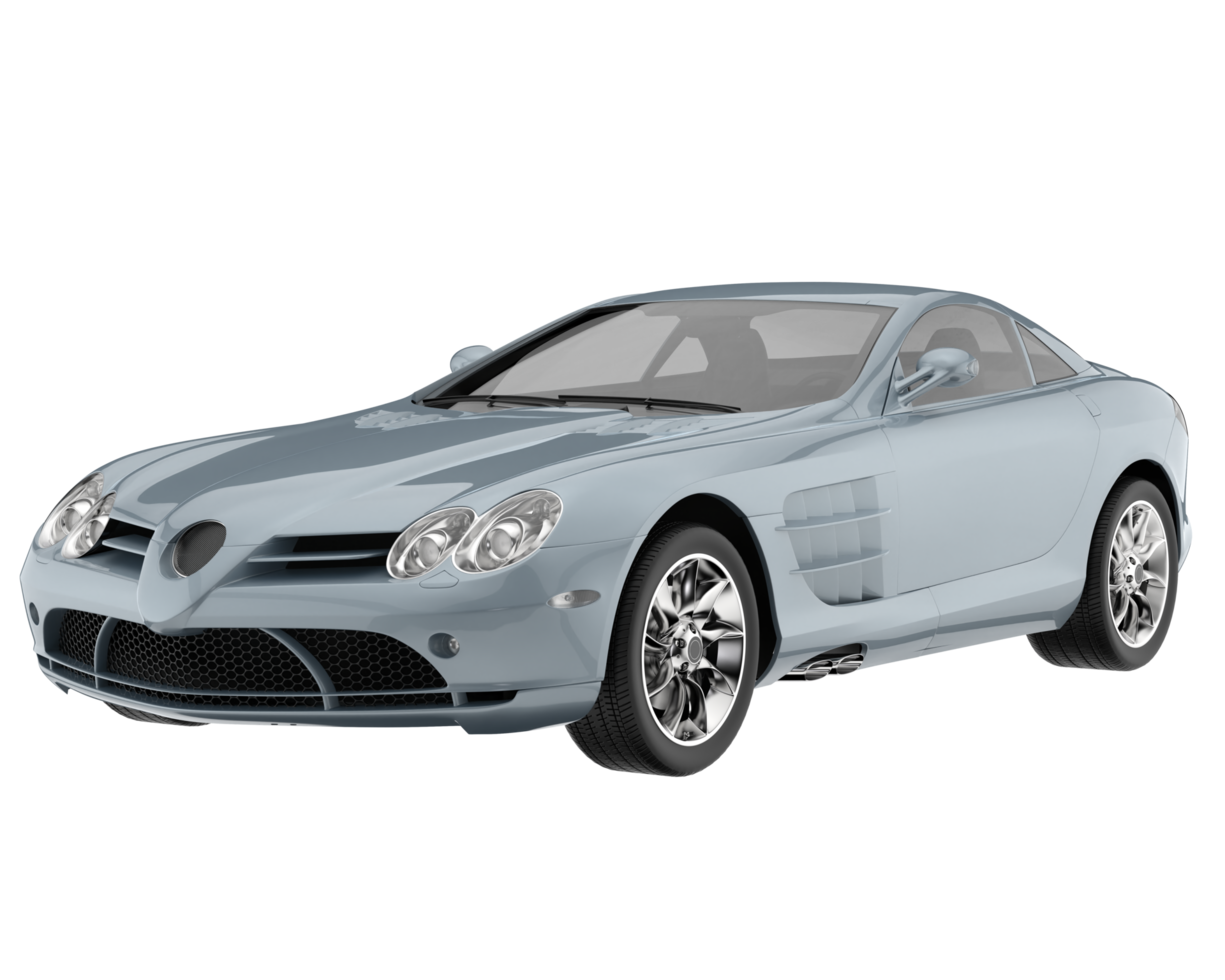 Sport car isolated on transparent background. 3d rendering - illustration png