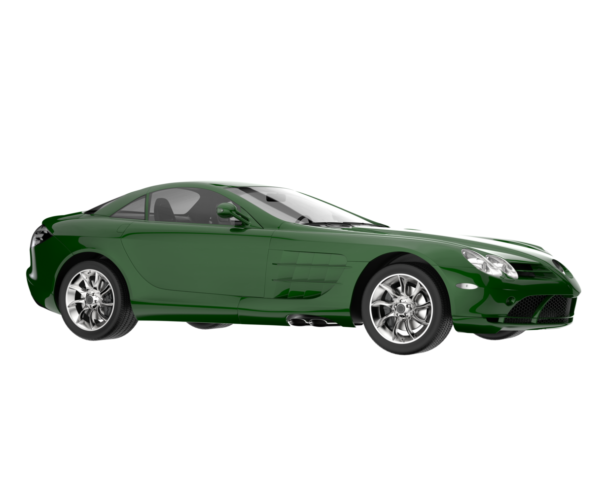 Sport car isolated on transparent background. 3d rendering - illustration png