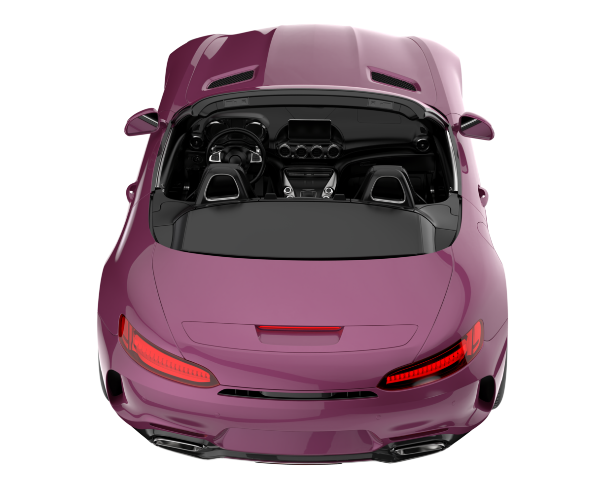 Sport car isolated on transparent background. 3d rendering - illustration png