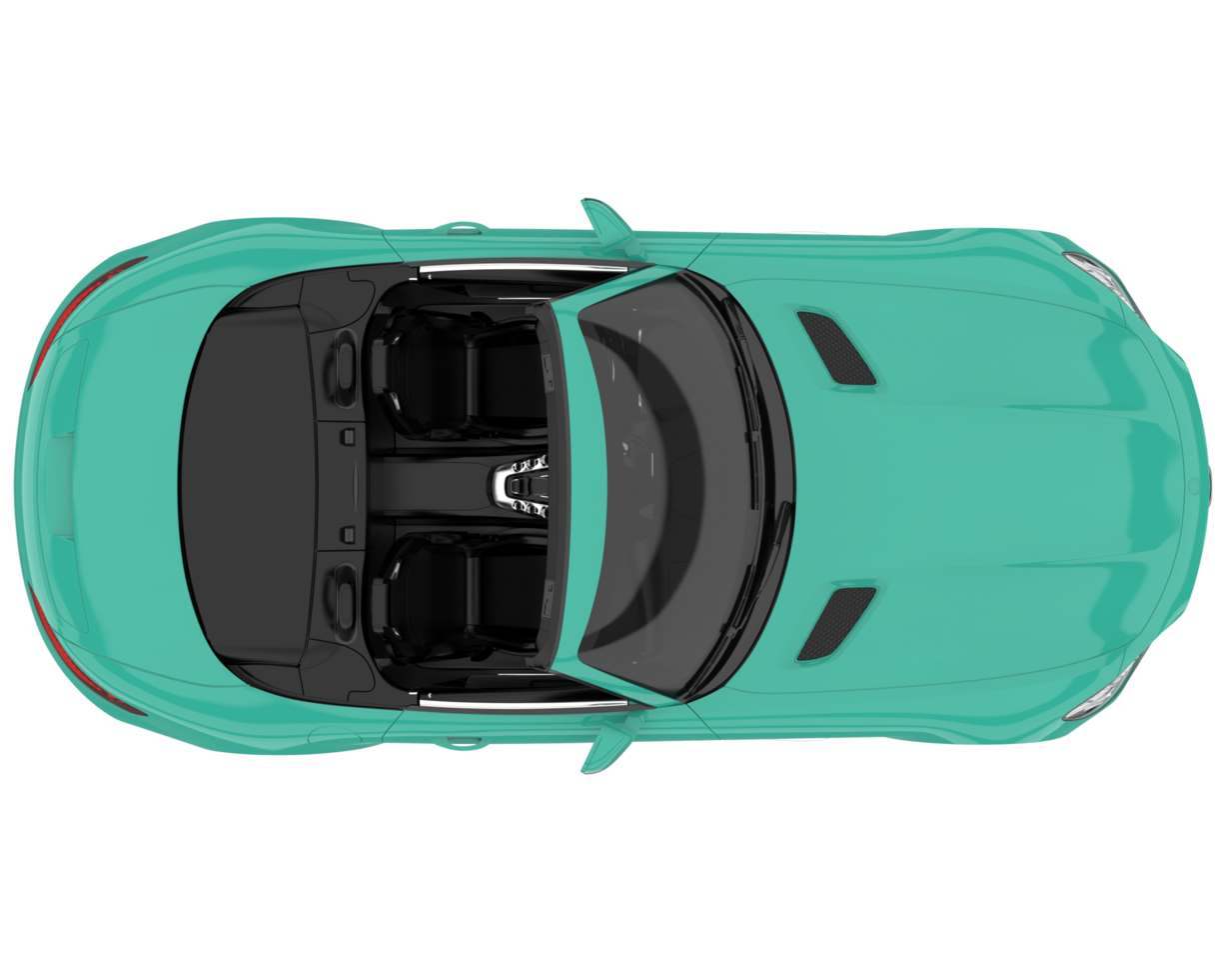 Sport car isolated on transparent background. 3d rendering - illustration png