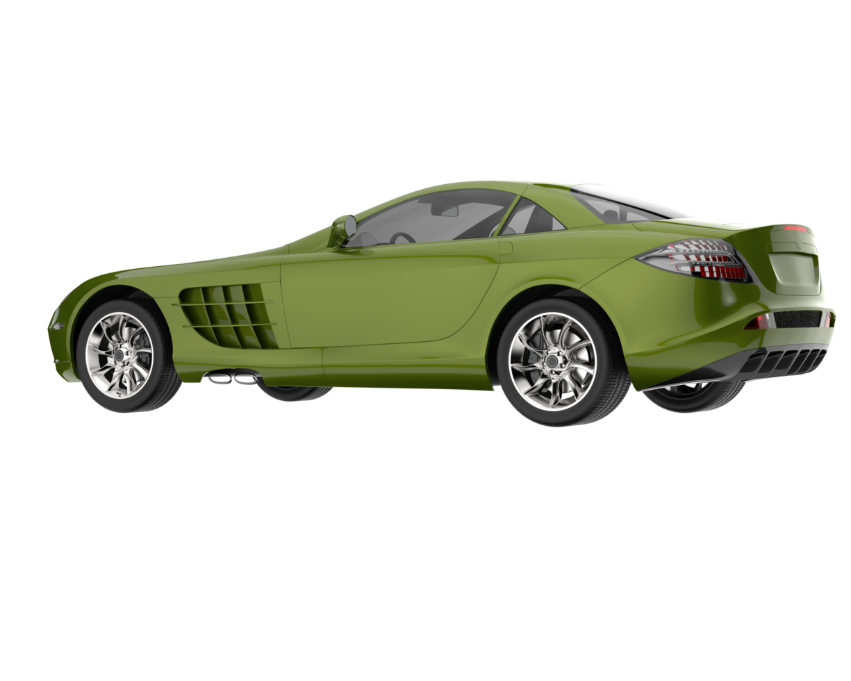 sport auto geïsoleerd Aan transparant achtergrond. 3d renderen - illustratie png